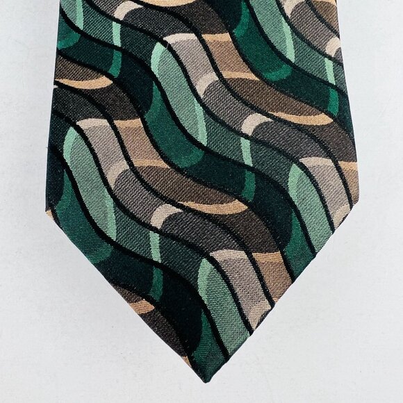 ARROW Army Camo Camoflage Design Necktie Tie 100% Silk - Picture 3 of 7